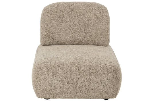 Modular Sofa Olivia Plywood/Fabric Brown/Ecru