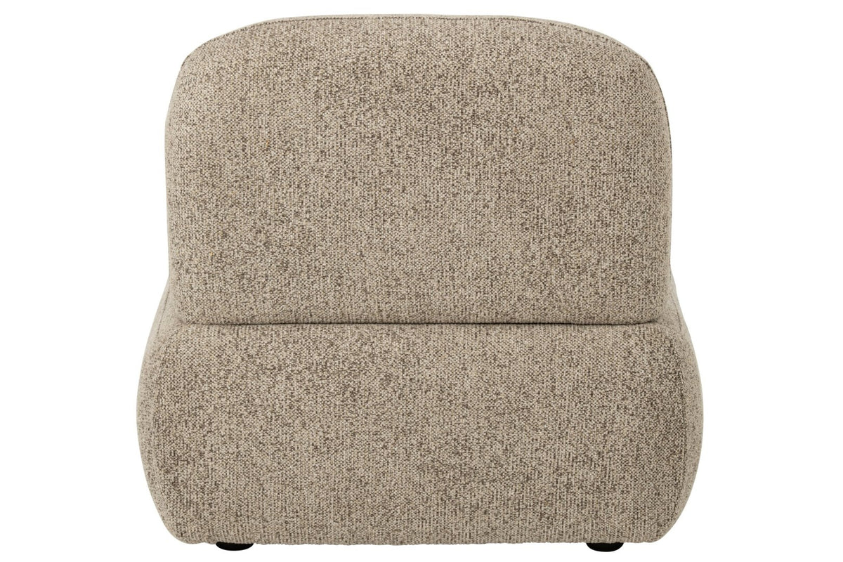 Modular Sofa Olivia Plywood/Fabric Brown/Ecru