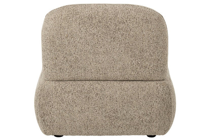 Modular Sofa Olivia Plywood/Fabric Brown/Ecru