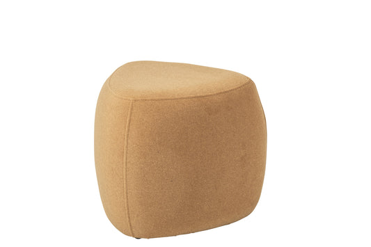 Pouffe Triangle Plywood/Fabric Ocher Yellow