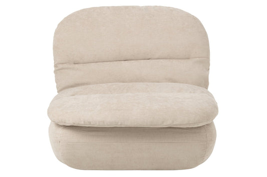 Lounge Chair Compressed Foam Ecru