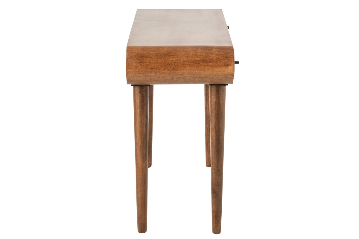 Console Multi Drawers Mango Wood Natural/Black