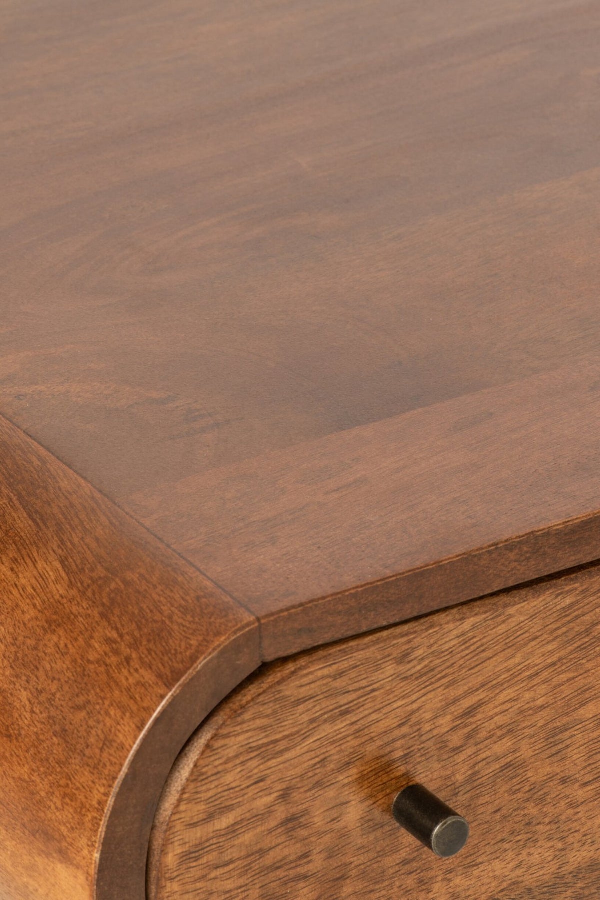 Console Multi Drawers Mango Wood Natural/Black