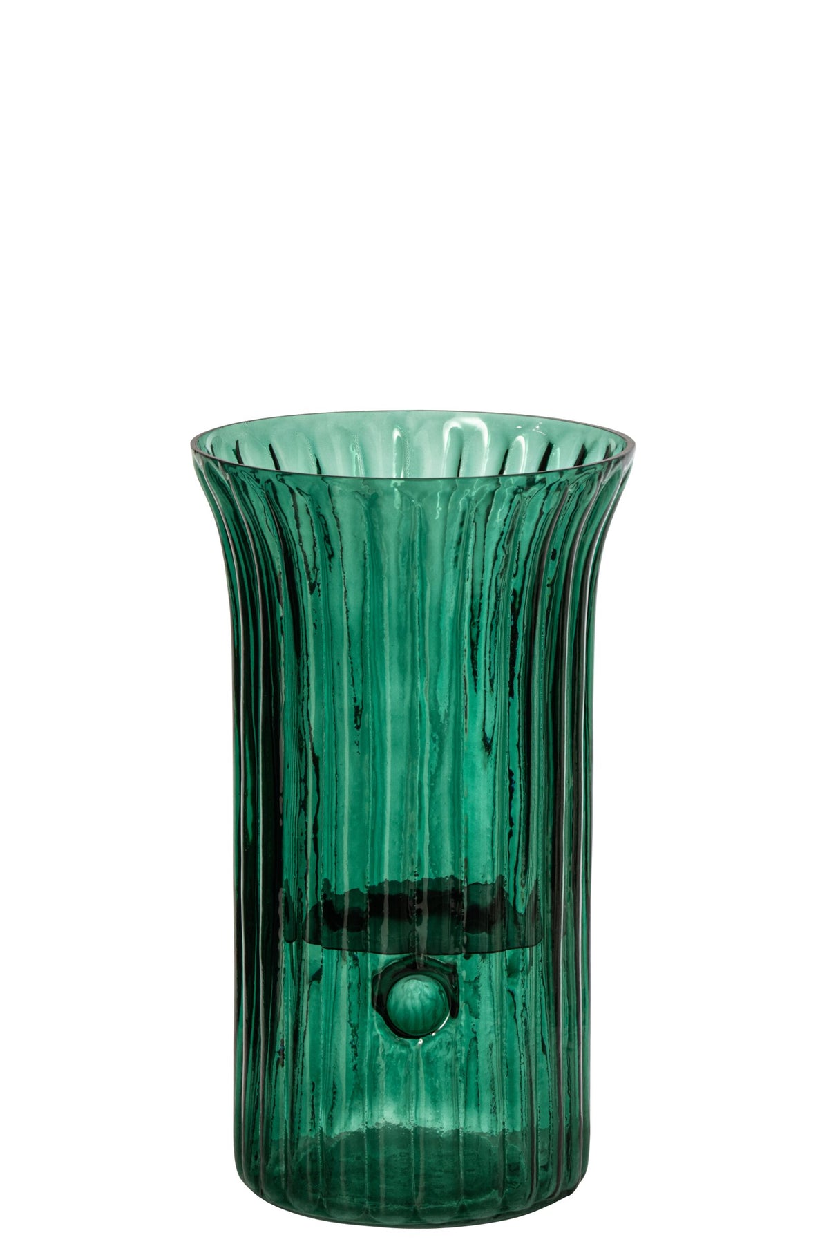 Kaarshouder Glas Turquoise Small