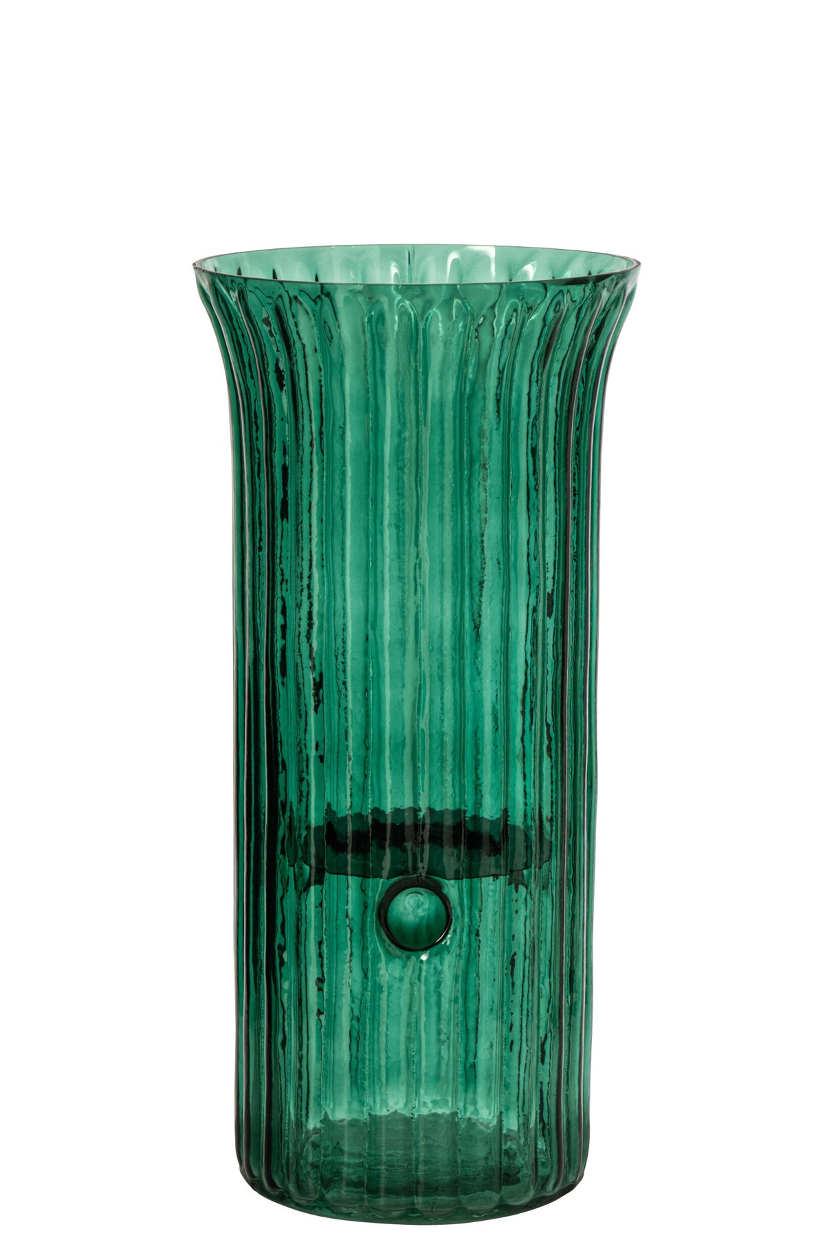 Kaarshouder Glas Turquoise Large