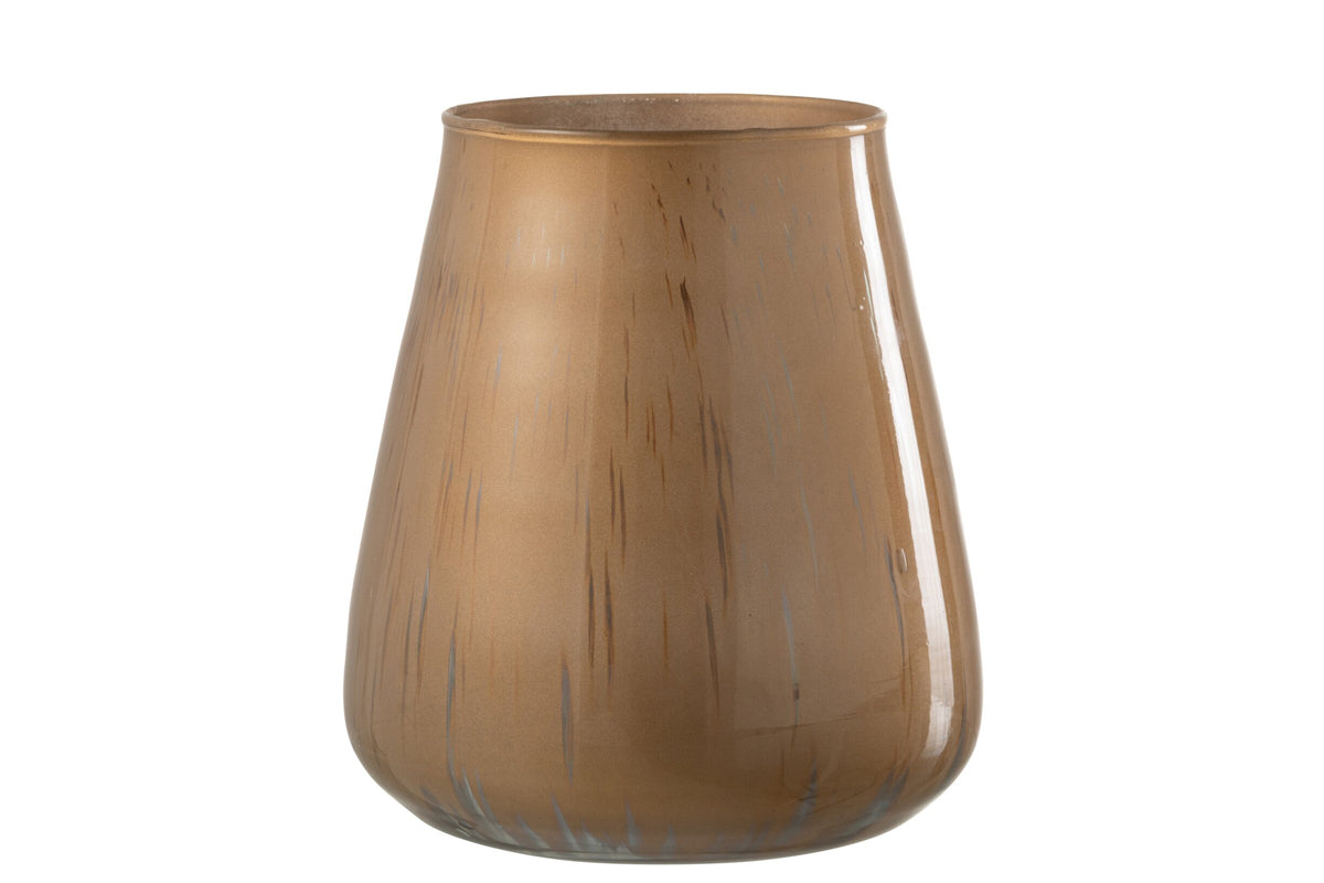 Windlicht Glas Antiek Bruin Large