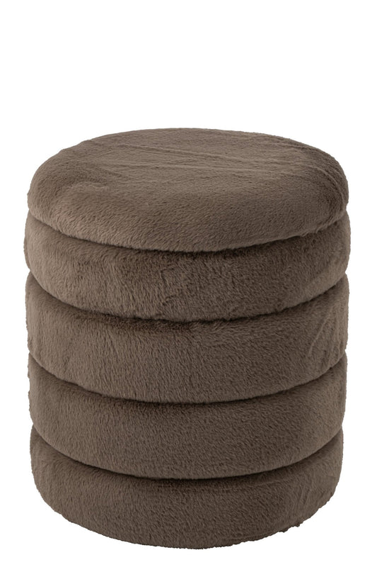 Pouffe + Lid MDF Taupe