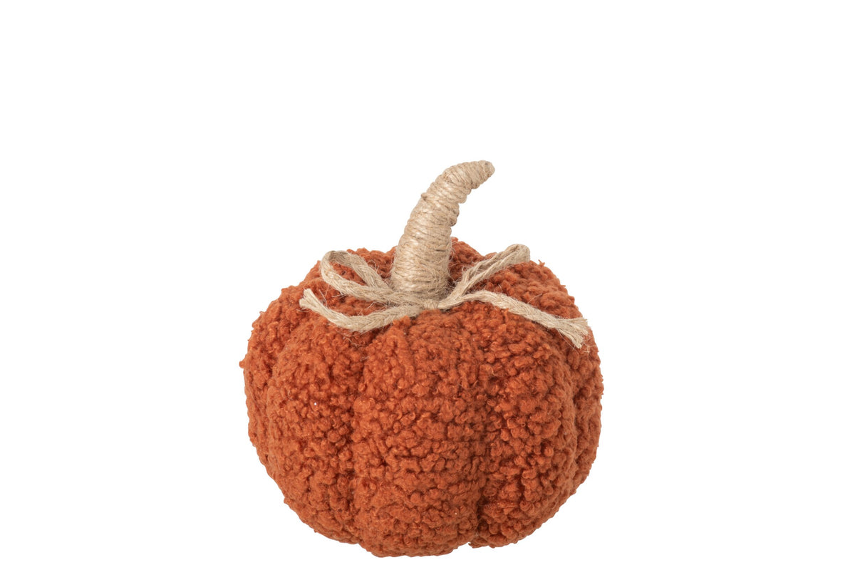 Pumpkin Fabric Rust Brown Small