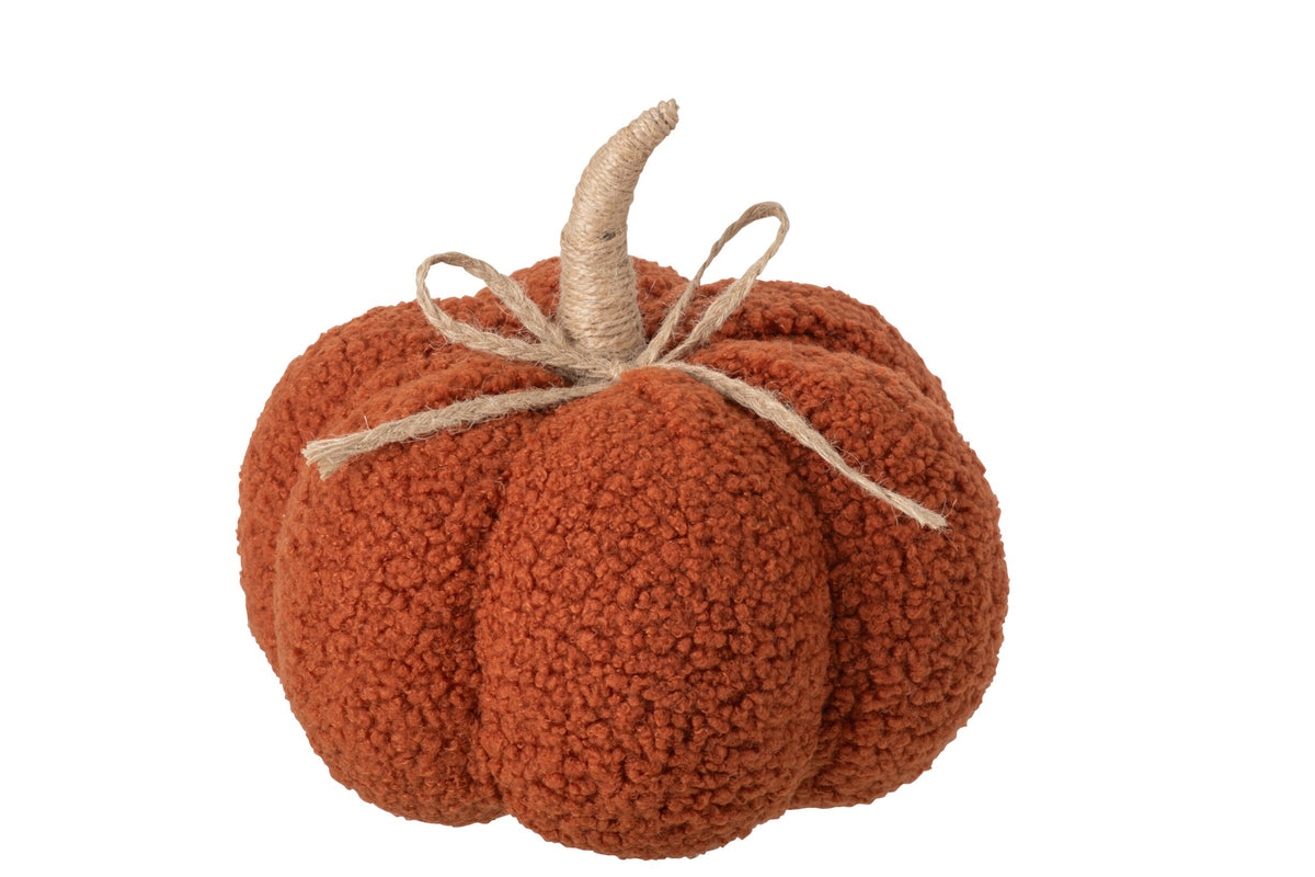 Pumpkin Fabric Rust Brown Large