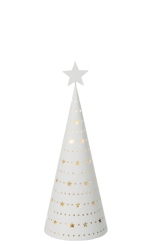 Christmas Tree LED Iron White Small