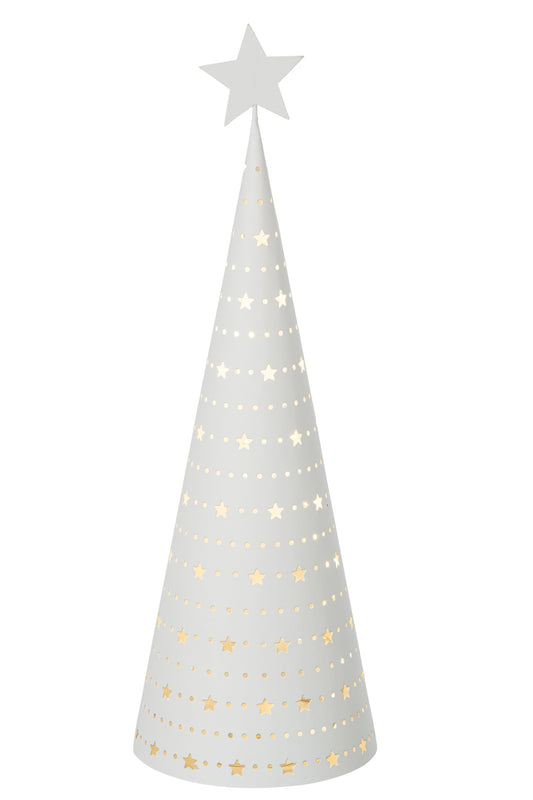 Christmas Tree LED Iron White Large