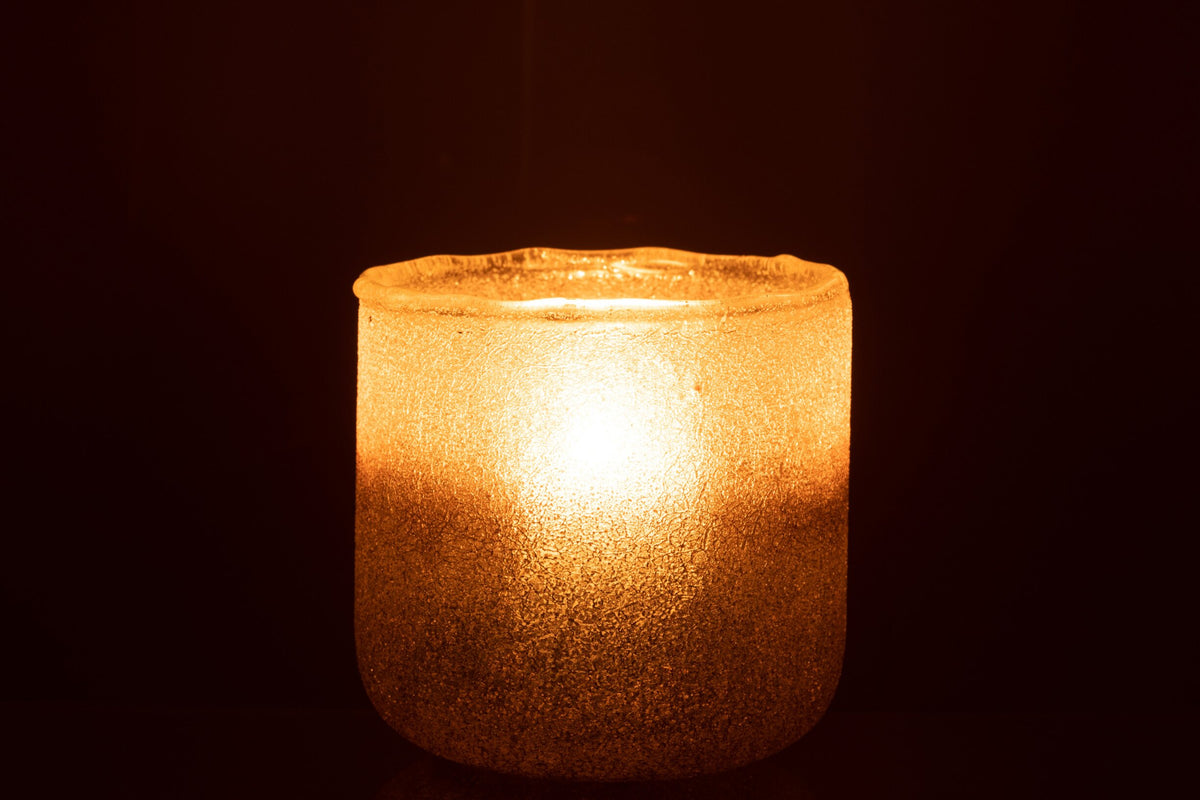 Windlicht Camille Glas Roze Large