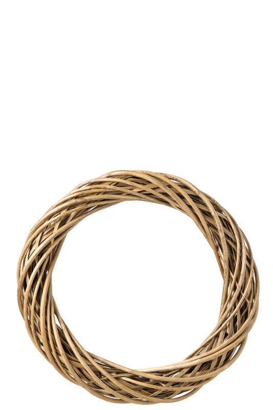 Wreath Wicker Natural/Greige Large