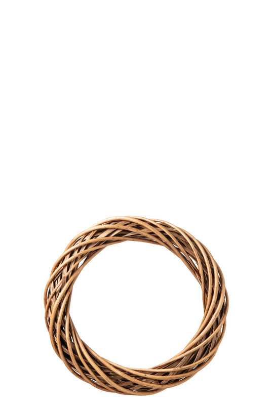 Wreath Wicker Natural/Rust Brown Medium