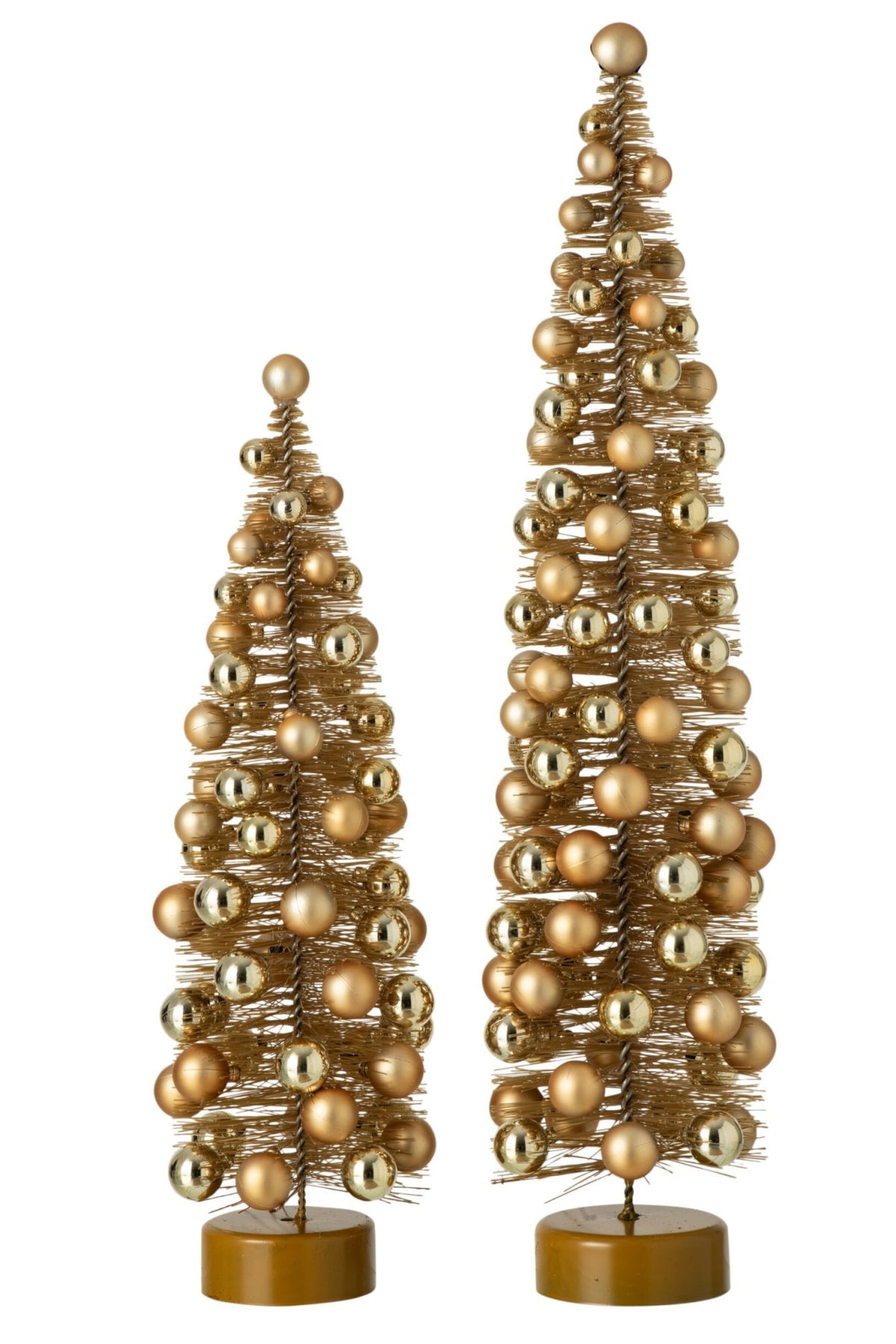 Tree Christmas Baubles Synthetic Gold Large