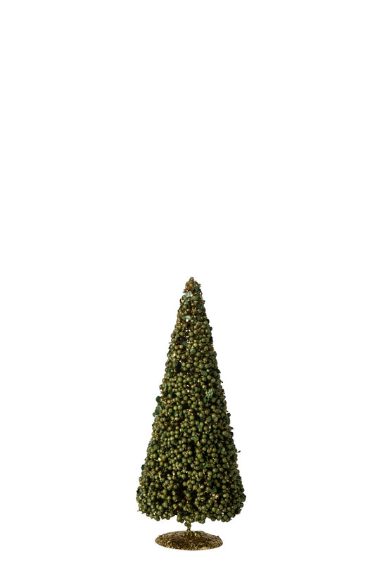 Tree Berries Synthetic Moss Green Small