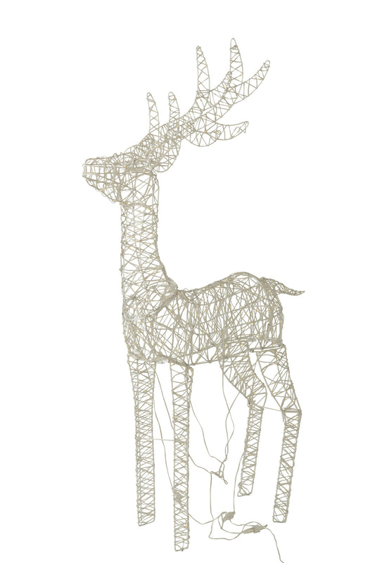 Reindeer LED Iron White