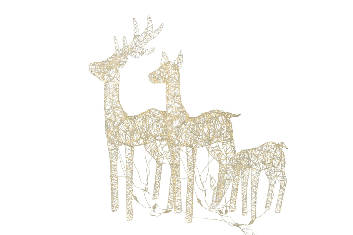 Reindeer LED Iron White