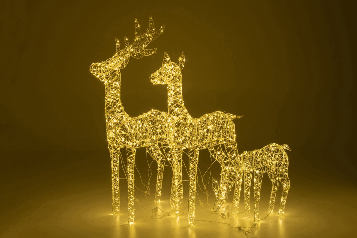 Reindeer LED Iron White