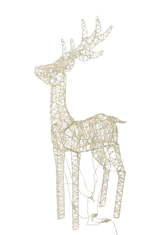 Reindeer LED Iron White
