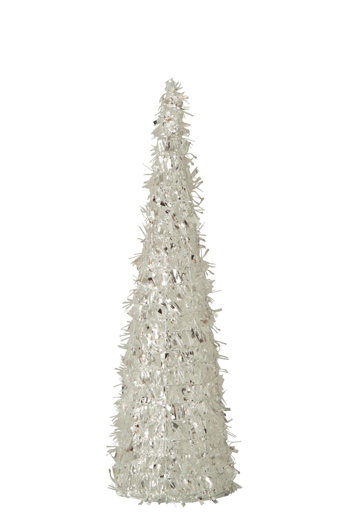 Cone Tinsel Polyester Silver Small