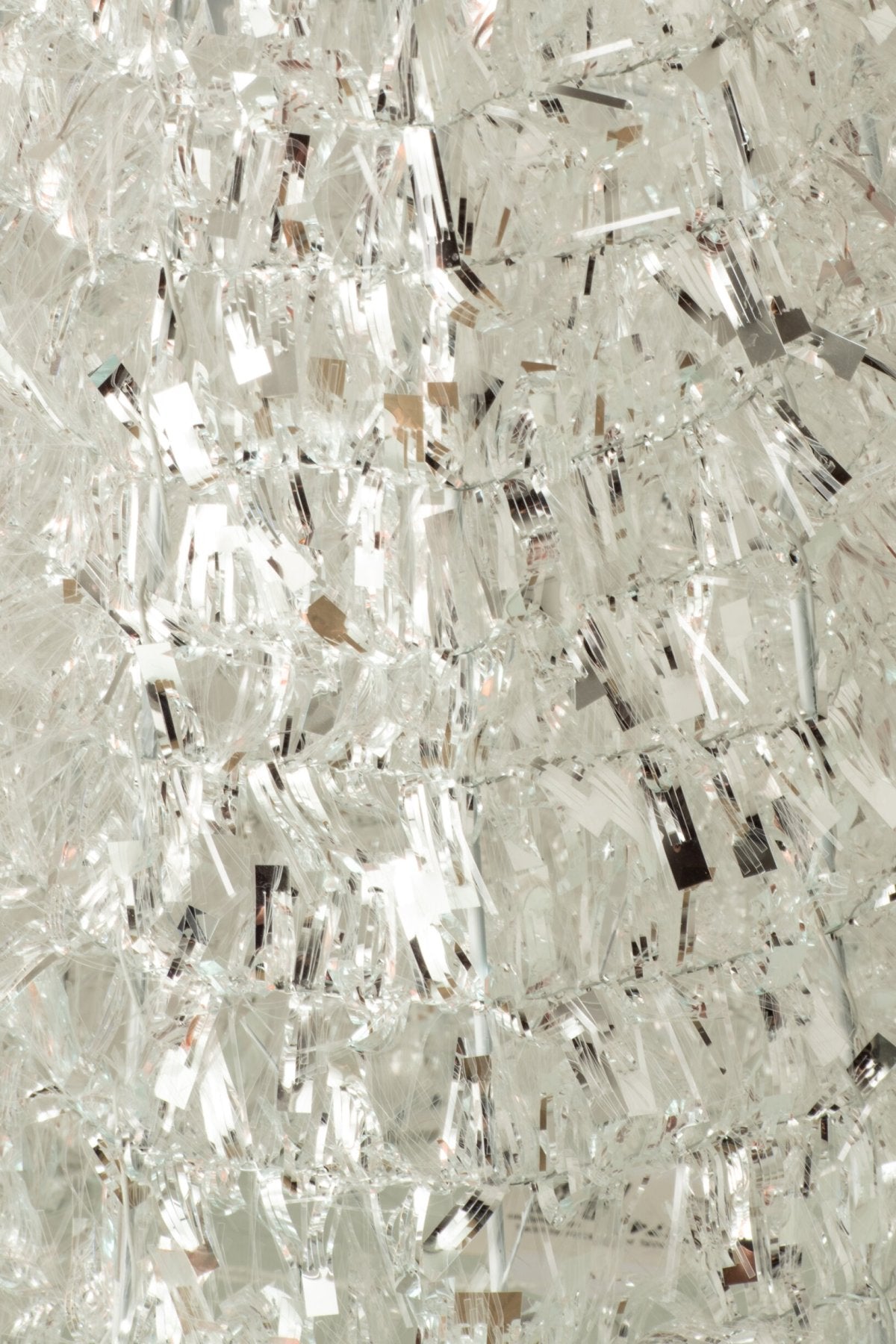 Cone Tinsel Polyester Silver Large