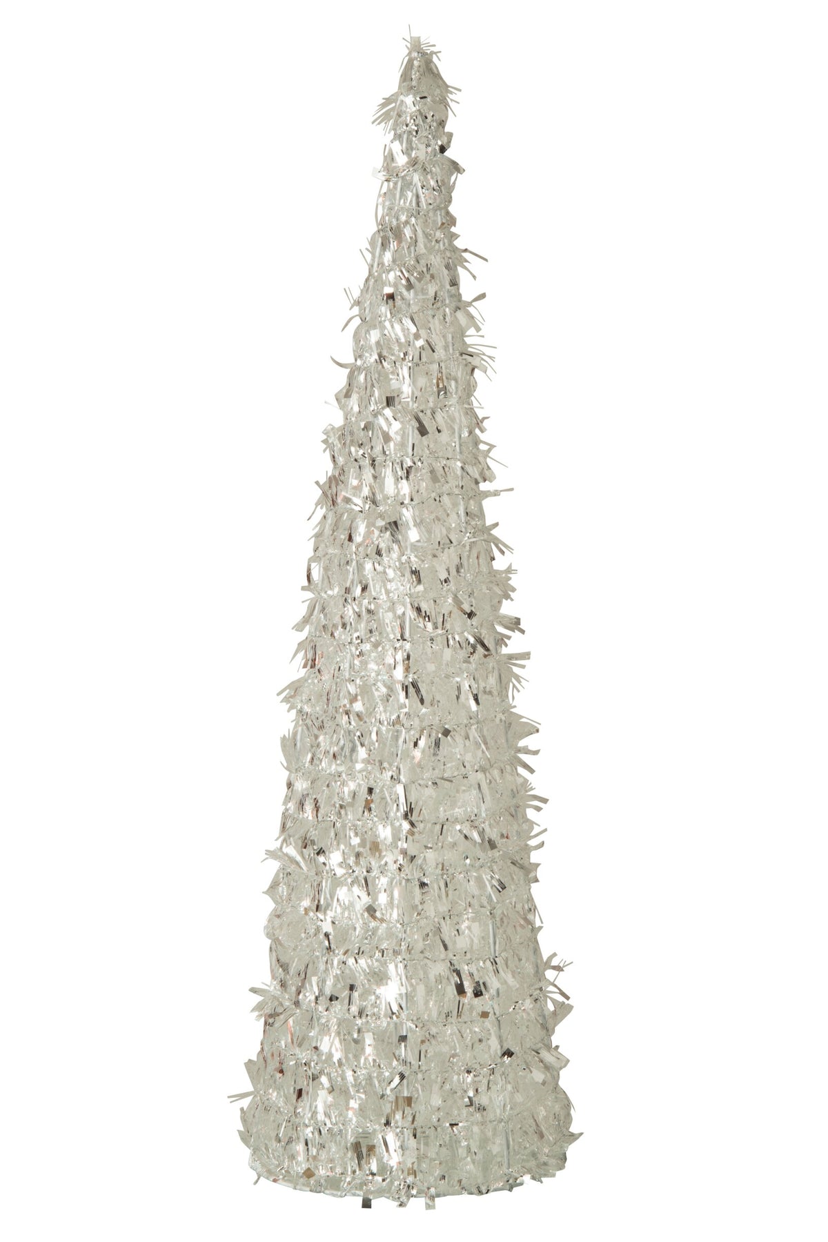 Cone Tinsel Polyester Silver Large