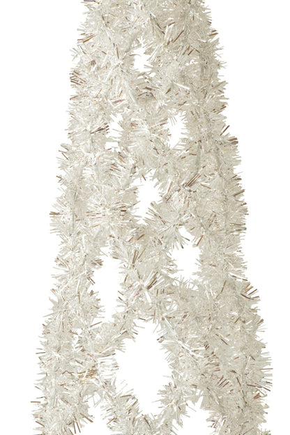 Cone Tinsel Iron White Small