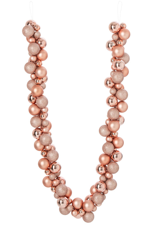 Garland Christmas Baubles Ps Light Pink