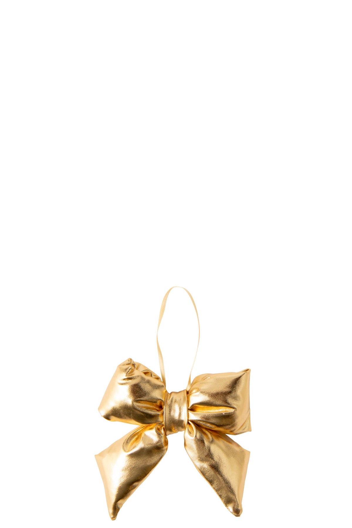 Hanger Bow Shiny Fabric Gold Extra Small