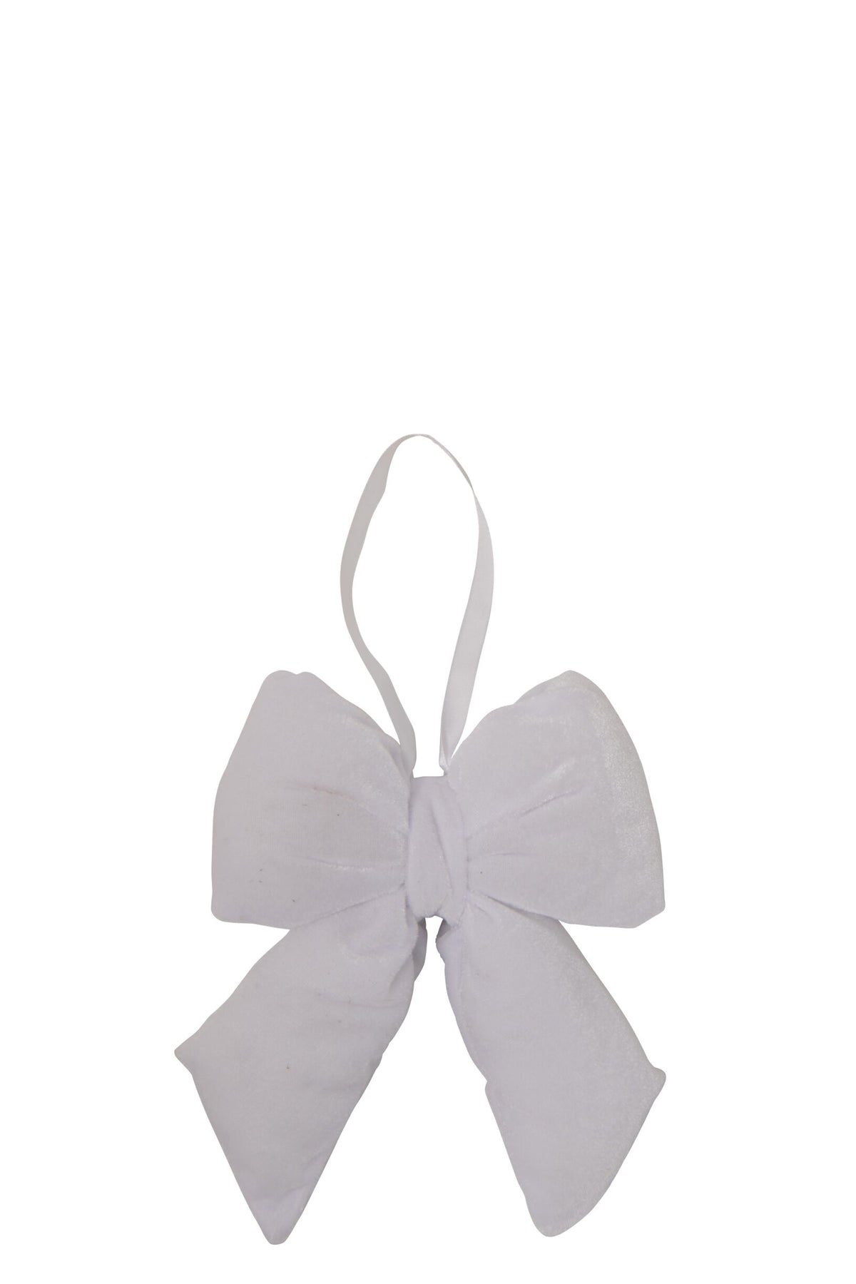 Hanger Bow Velvet White Small