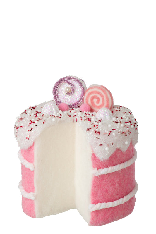 Cake Wool Pink/White Large