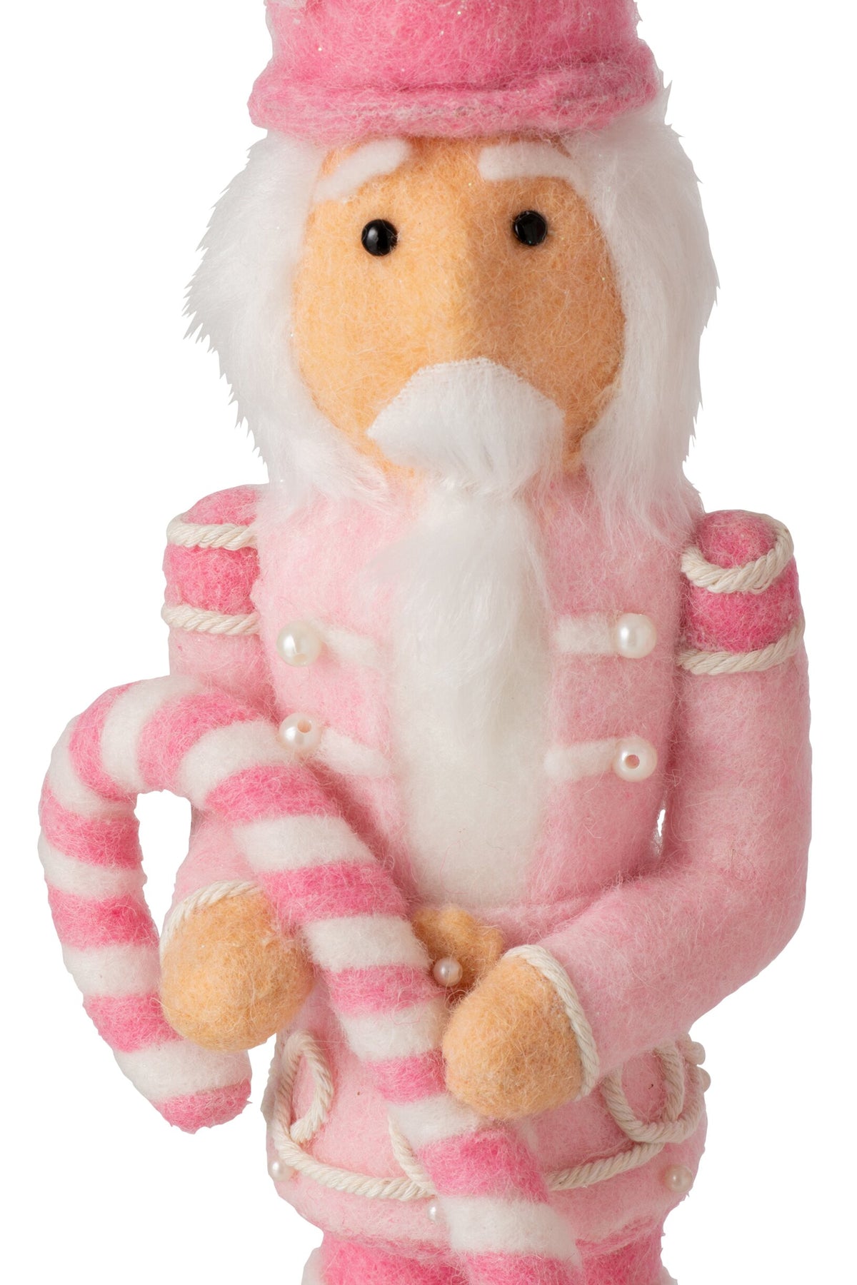 Nutcracker Wool Light Pink/White Assortment Of 2
