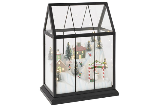 Christmas Village LED Glass/Synthetic Multi Medium