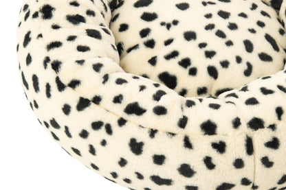 Cat Basket Dalmatian Pattern Polyester White/Black