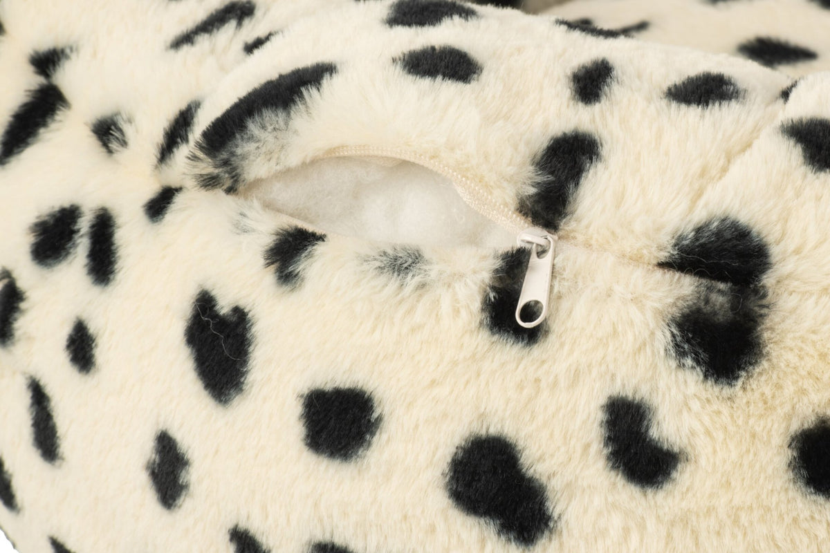 Cat Basket Dalmatian Pattern Polyester White/Black
