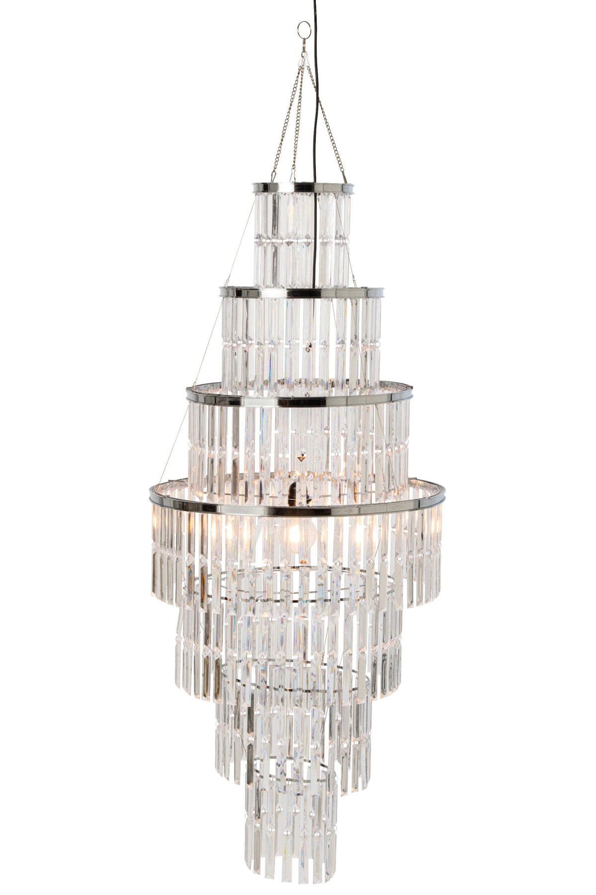 Modern large transparent acrylic chandelier lampshade