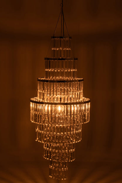 Modern large transparent acrylic chandelier lampshade