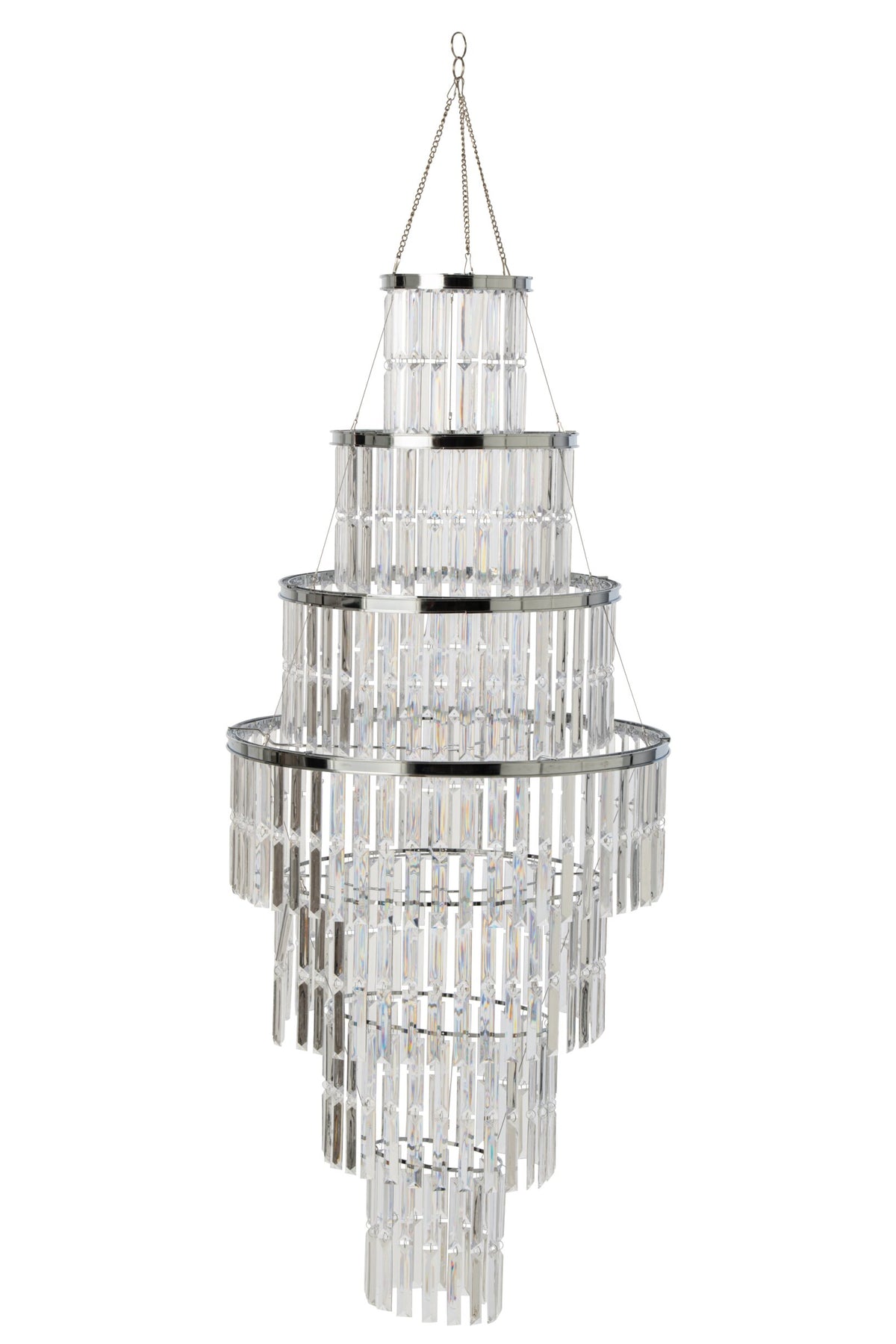Modern large transparent acrylic chandelier lampshade
