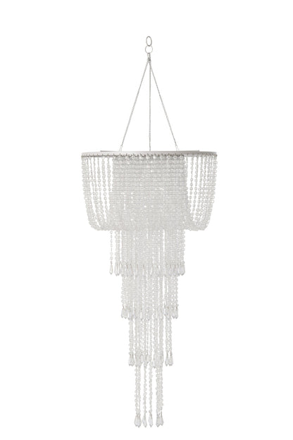Small transparent beaded chandelier lampshade