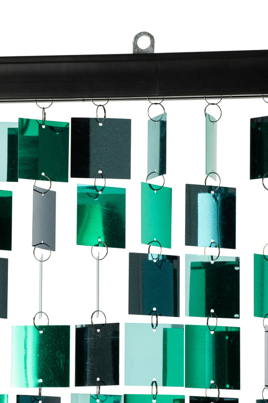 Curtain Sequin Pet Blue/Green