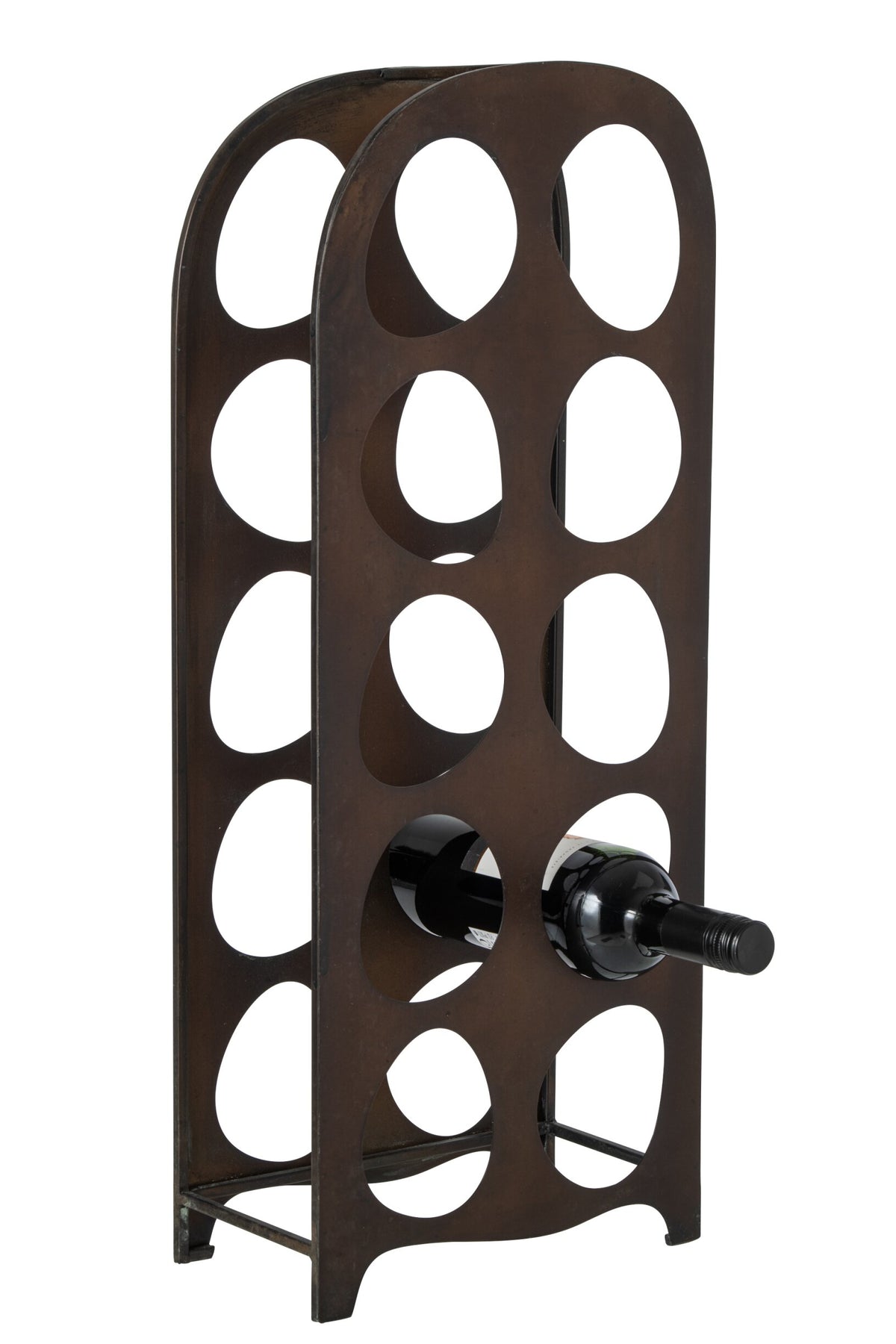 Wine Rack Iron Brown