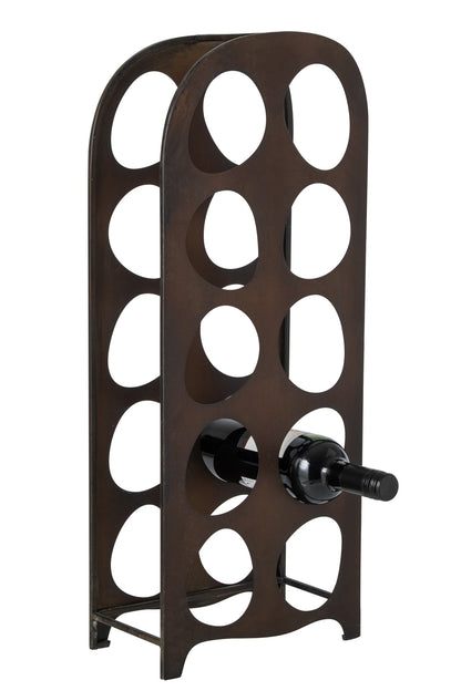Wine Rack Iron Brown