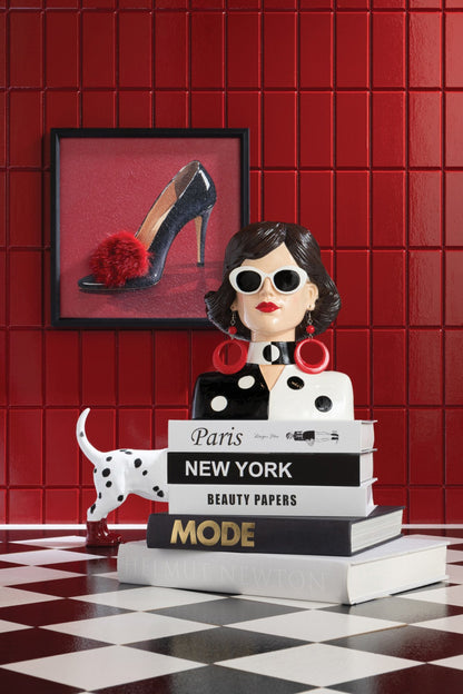 Painting Stiletto MDF Red/Black Assortment Of 2