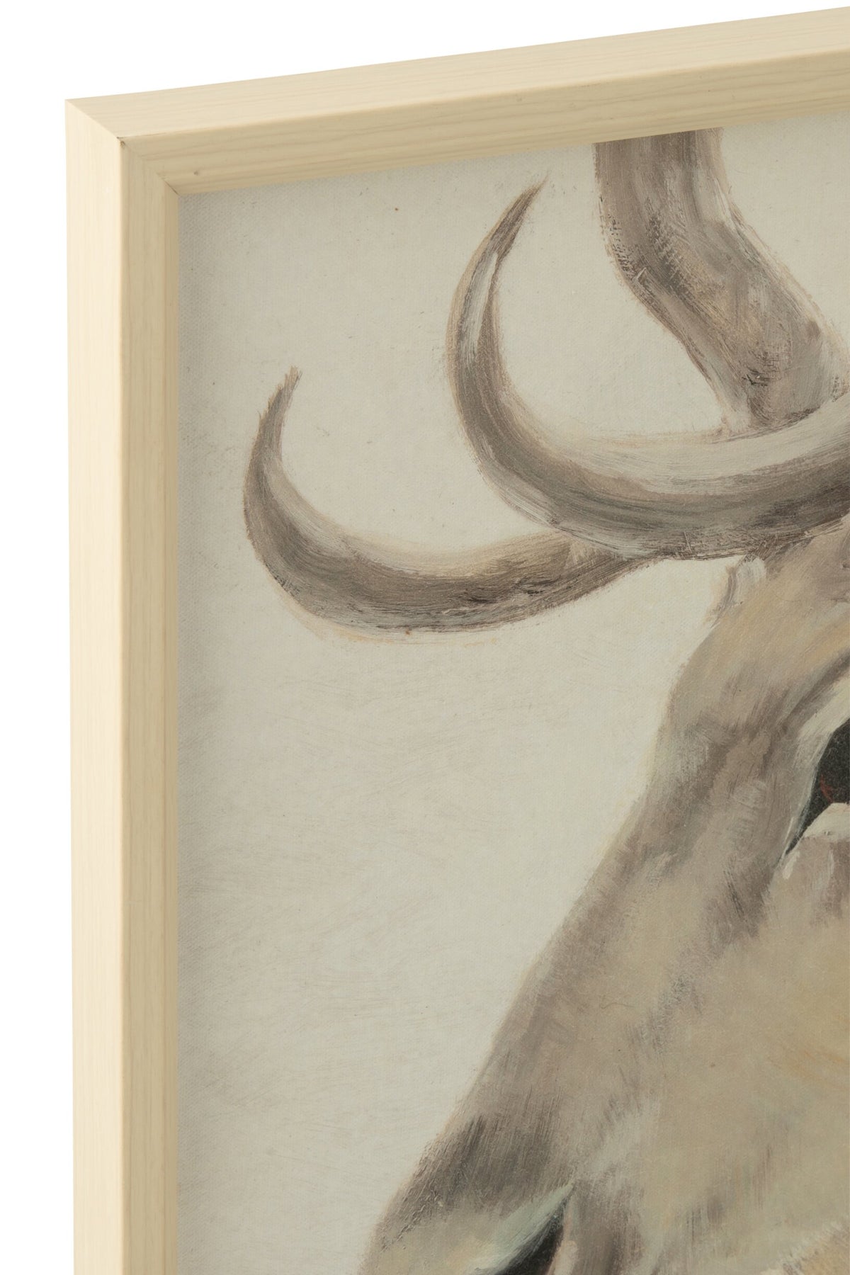 Painting Deer MDF Off-White Assortment Of 2