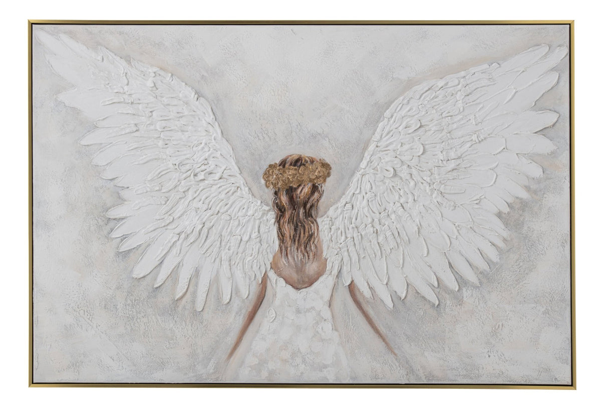 Painting Angel Paint White/Gold