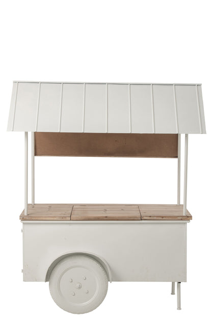 Buffet Kiosk Metal White