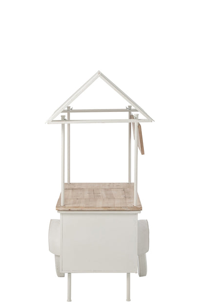 Buffet Kiosk Metal White