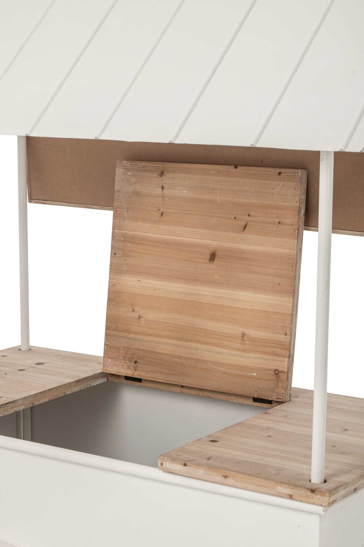 Buffet Kiosk Metal White