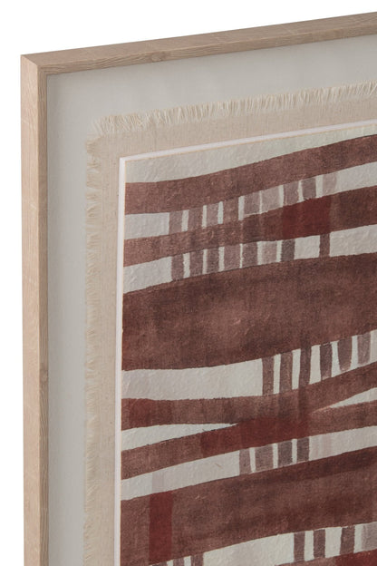 Painting Canvas Dark Blue/Rust Brown Assortment Of 2